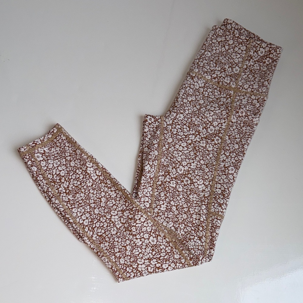 NWOT New Varley Move Pocket High Leggings 25” Micro Floral XSmall XS